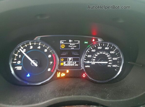 JF2SJAWCXHH583740 2017 SUBARU FORESTER Серебряный Вид щитка приборов