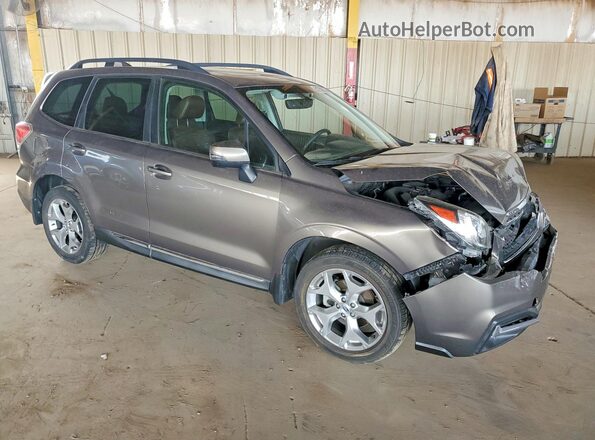 JF2SJAWCXJH604723 2018 SUBARU FORESTER Tan Delantero derecho