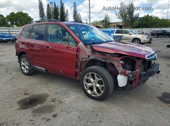 JF2SJAXC0GH555796 2016 SUBARU FORESTER Бордовый Передняя правая четверть