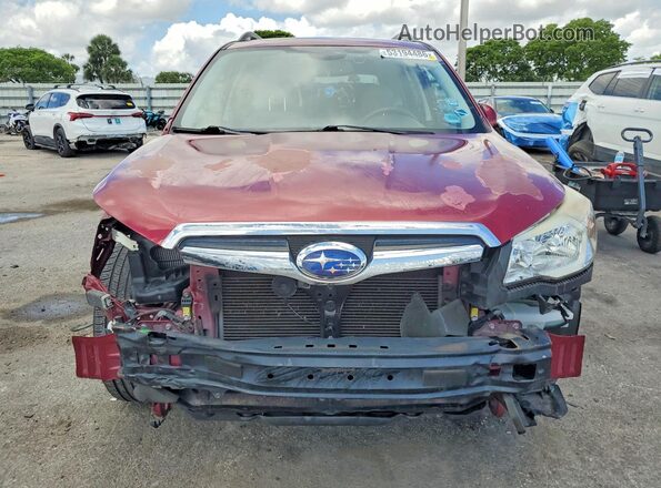 JF2SJAXC0GH555796 2016 SUBARU FORESTER Бордовый Вид спереди
