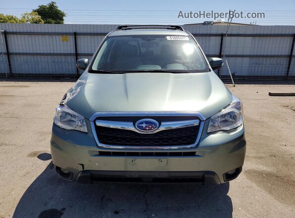 JF2SJAXC7GH453492 2016 SUBARU FORESTER Green წინა ხედი