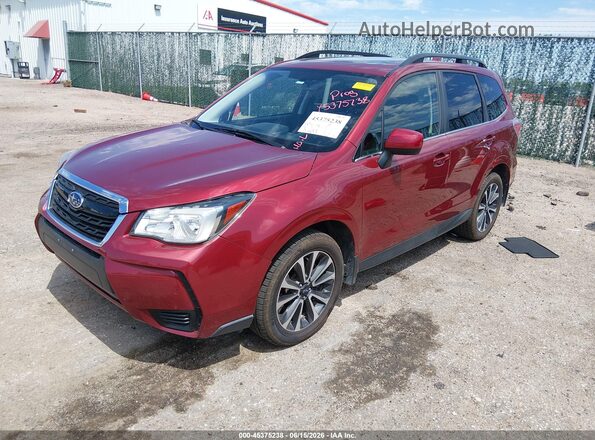 JF2SJGECXJH463575 2018 SUBARU FORESTER Темно-бордовый Передняя левая четверть