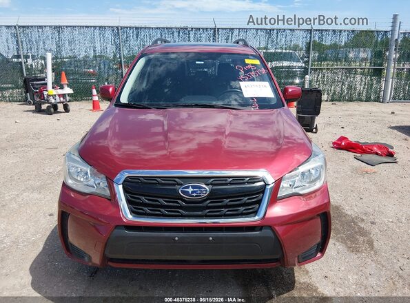 JF2SJGECXJH463575 2018 SUBARU FORESTER Темно-бордовый Вид щитка приборов