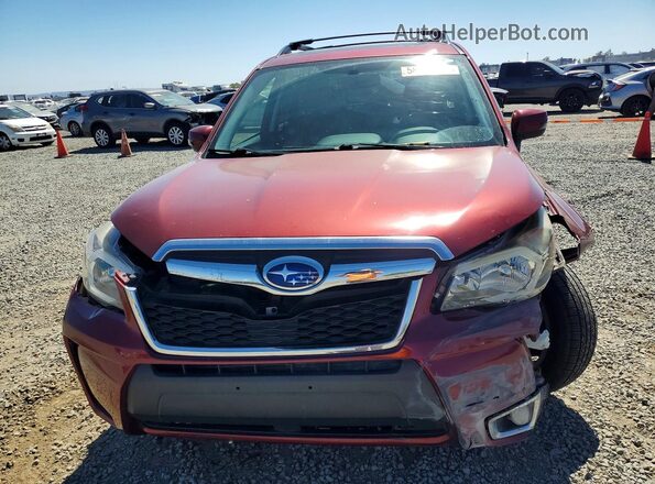 JF2SJGVC9GH554104 2016 SUBARU FORESTER Бордовый Вид спереди
