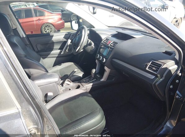 JF2SJGXC0GH464479 2016 SUBARU FORESTER Gray Widok wnętrza z przodu