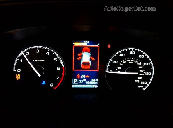 JF2SKABCXRH454482 2024 SUBARU FORESTER White Instrument cluster view