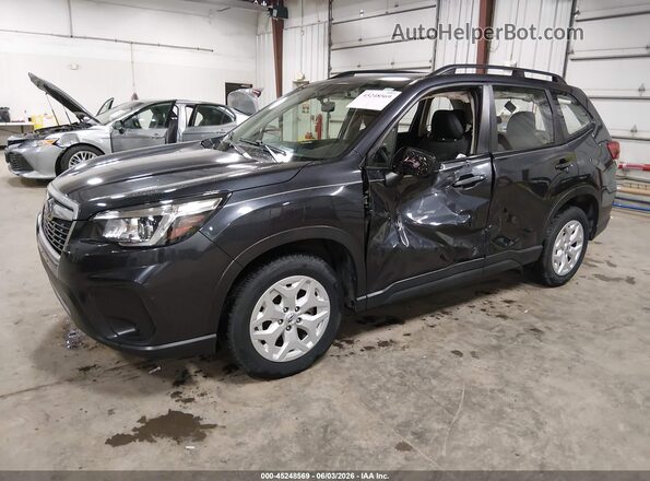 JF2SKACC3KH423112 2019 SUBARU FORESTER Серый Передняя левая четверть