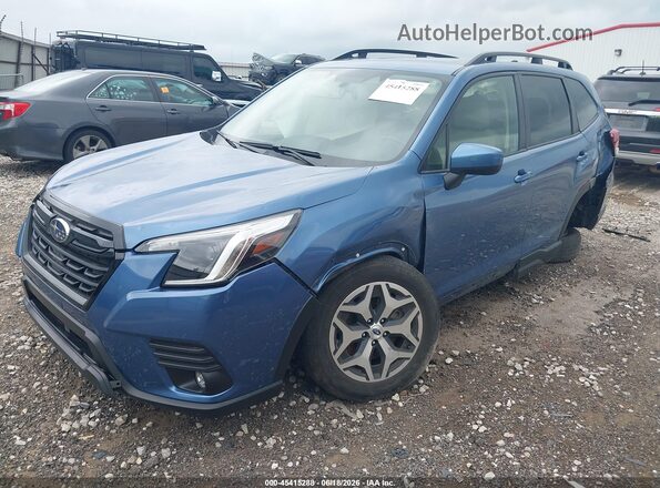 JF2SKACC7RH481508 2024 SUBARU FORESTER Blue Առջևի ձախ երեք քառորդ տեսարան