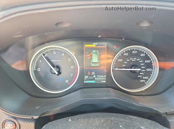 JF2SKADC2RH469393 2024 SUBARU FORESTER White Instrument cluster view