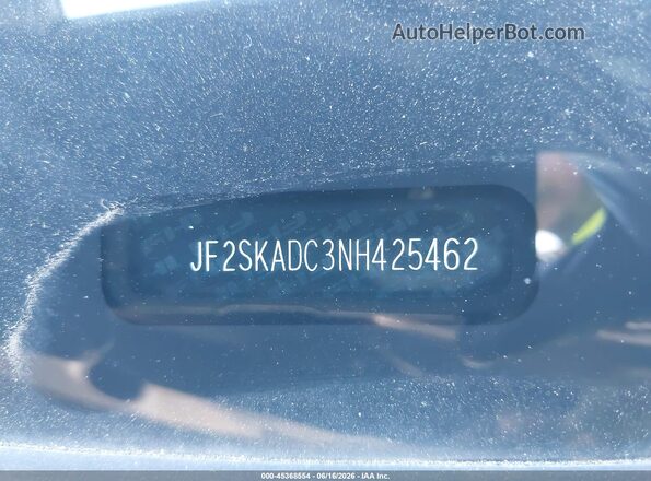 JF2SKADC3NH425462 2022 SUBARU FORESTER Silver 
