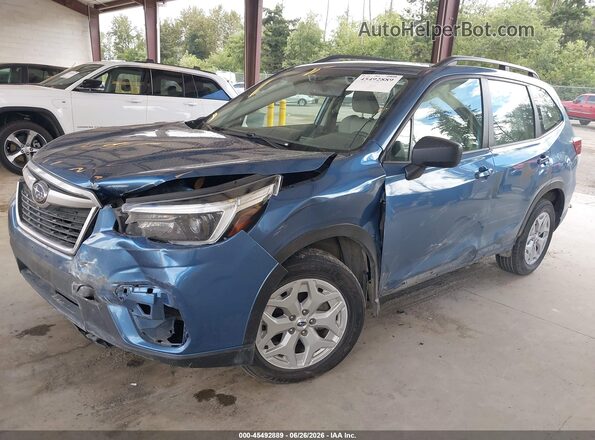 JF2SKADC4MH414663 2021 SUBARU FORESTER Blue წინა ხედი