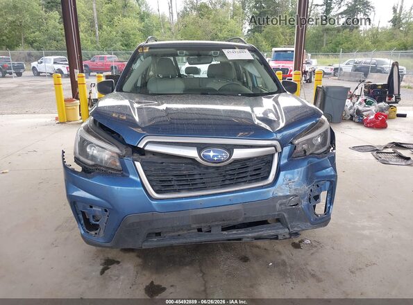 JF2SKADC4MH414663 2021 SUBARU FORESTER Blue წინა პანელის ხედი