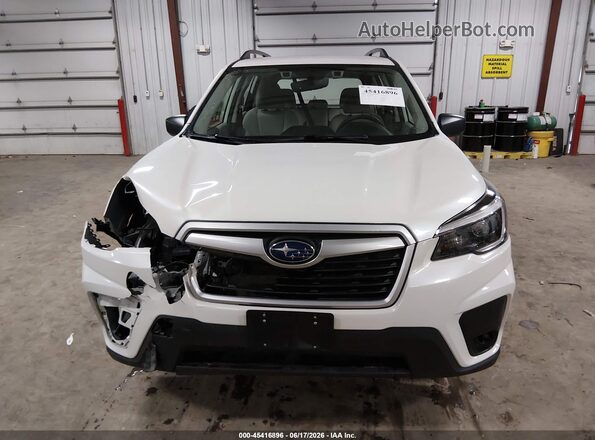 JF2SKADC4MH442317 2021 SUBARU FORESTER White Instrument cluster view