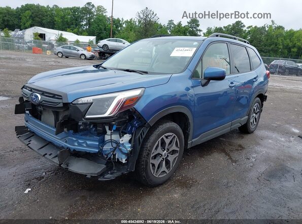 JF2SKADC4NH464285 2022 SUBARU FORESTER Blue Front left