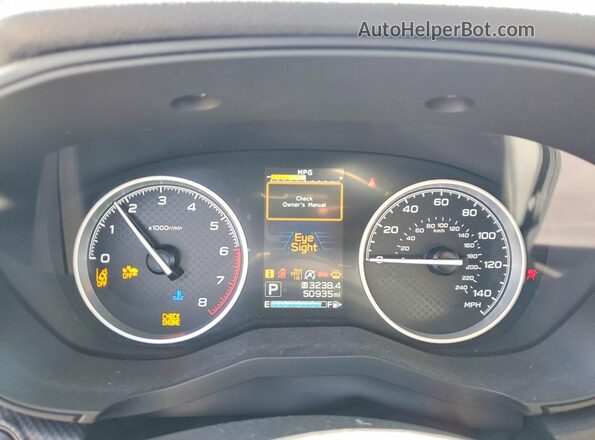 JF2SKADC4RH504919 2024 SUBARU FORESTER Charcoal Instrument cluster view