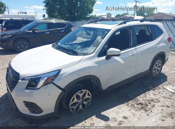 JF2SKADC6PH449600 2023 SUBARU FORESTER White წინა მარცხენა ხედი სამი მეოთხედიდან