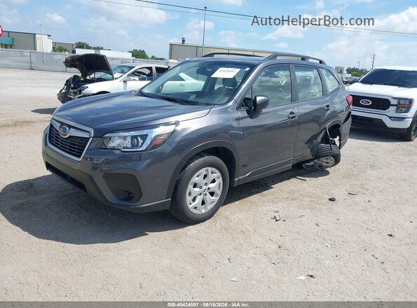 JF2SKADC7LH592257 2020 SUBARU FORESTER Gray წინა მარცხენა ხედი სამი მეოთხედიდან