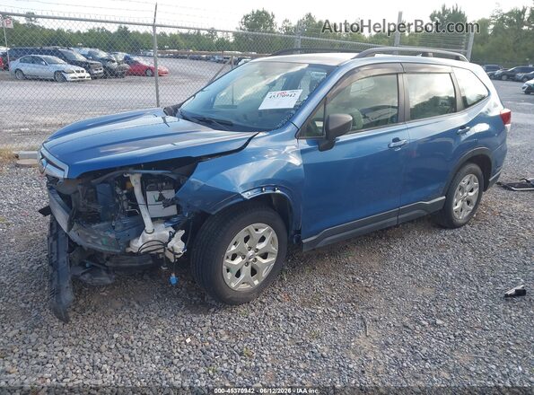 JF2SKADC9LH476624 2020 SUBARU FORESTER Blue Առջևի ձախ երեք քառորդ տեսարան
