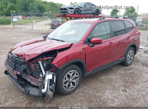 JF2SKADC9RH451294 2024 SUBARU FORESTER Red Առջևի ձախ երեք քառորդ տեսարան