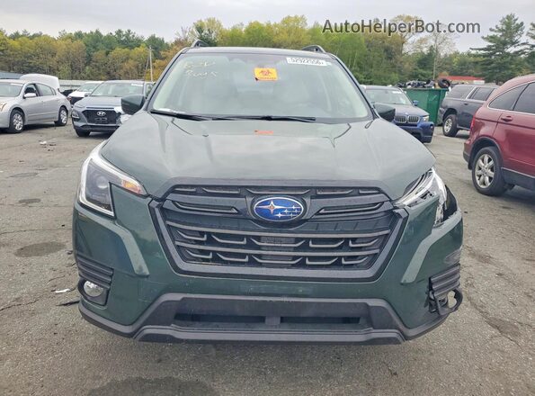 JF2SKADCXNH410506 2022 SUBARU FORESTER Green Front view