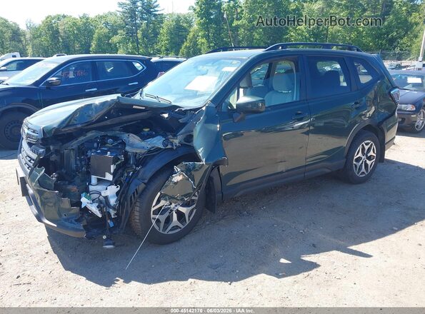 JF2SKAEC2NH462405 2022 SUBARU FORESTER Зеленый Передняя левая четверть