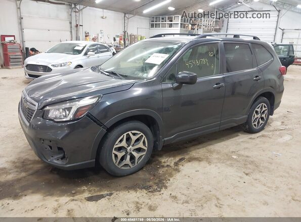JF2SKAEC3KH411345 2019 SUBARU FORESTER Black Առջևի ձախ երեք քառորդ տեսարան