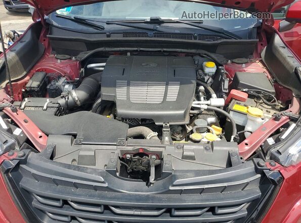 JF2SKAEC4NH463359 2022 SUBARU FORESTER Red ძრავის განყოფილების ხედი