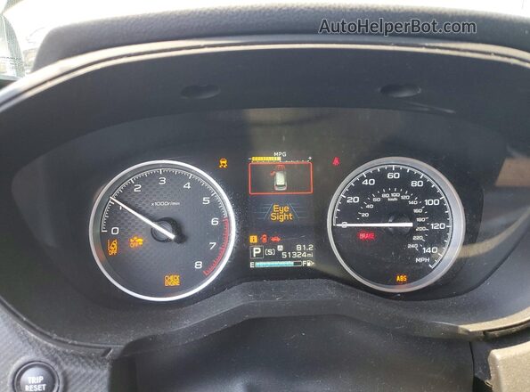 JF2SKAEC5KH407846 2019 SUBARU FORESTER Silver Instrument cluster view