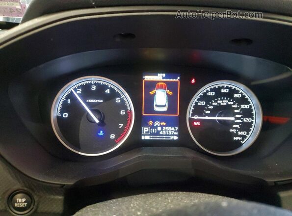 JF2SKAEC8KH459939 2019 SUBARU FORESTER Black Widok zestawu wskaźników