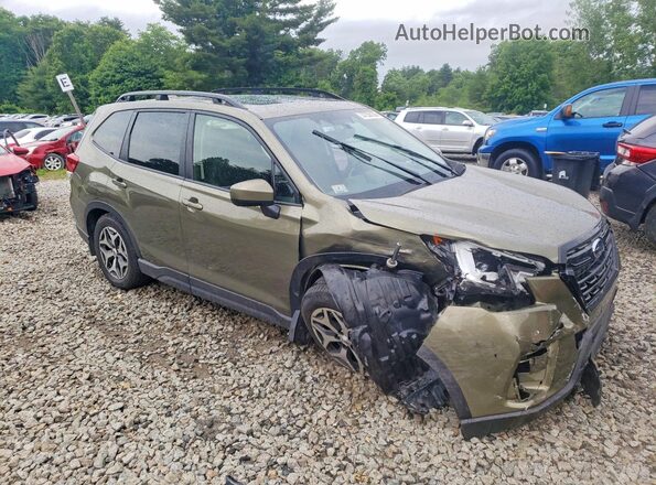 JF2SKAEC8NH432678 2022 SUBARU FORESTER Green Առջևի աջ