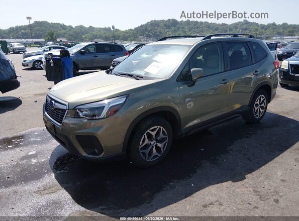 JF2SKAFC2MH566180 2021 SUBARU FORESTER Green Vista tres cuartos delantera izquierda