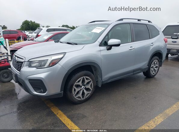 JF2SKAFC6MH439710 2021 SUBARU FORESTER Gray წინა მარცხენა ხედი სამი მეოთხედიდან