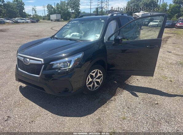 JF2SKAGC0KH594569 2019 SUBARU FORESTER Black Передня ліва чверть