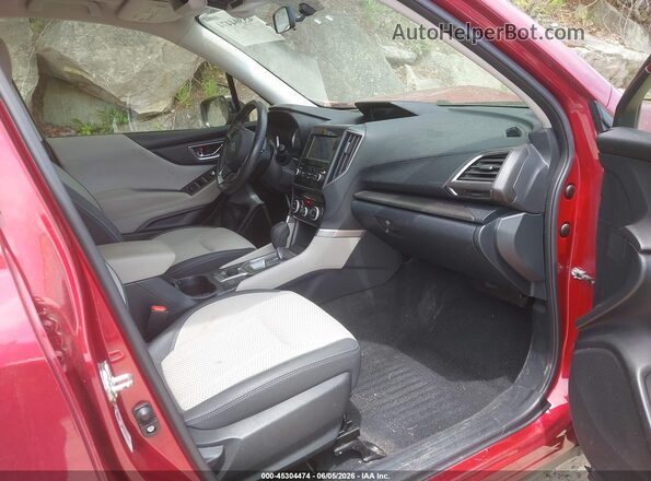 JF2SKAGC3KH412797 2019 SUBARU FORESTER Red წინა სალონის ხედი