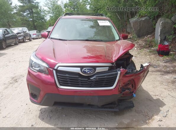 JF2SKAGC3KH412797 2019 SUBARU FORESTER Red ხელსაწყოთა პანელის ხედი