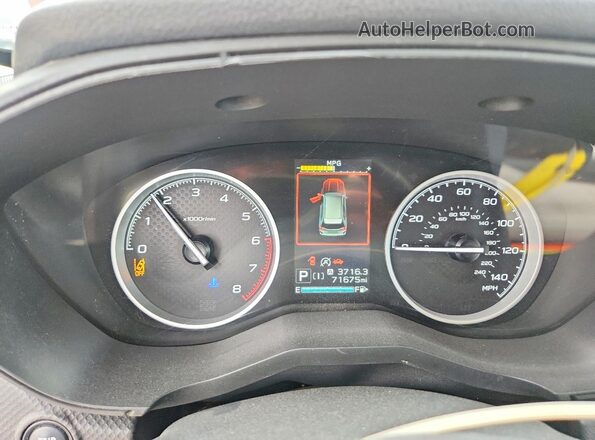 JF2SKAGC3LH610930 2020 SUBARU FORESTER Green Вид щитка приладів