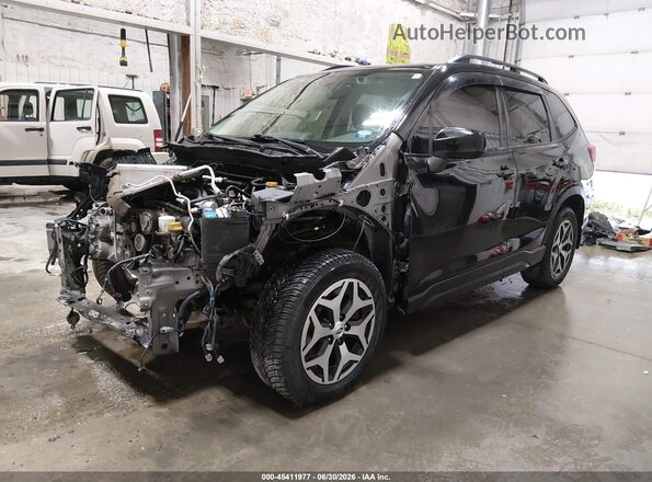 JF2SKAJC0LH598776 2020 SUBARU FORESTER Black Vista tres cuartos delantera izquierda