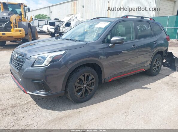 JF2SKAJC0NH429960 2022 SUBARU FORESTER Gray Передня ліва чверть