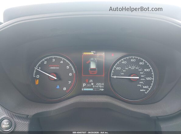 JF2SKAJC0NH429960 2022 SUBARU FORESTER Gray Вид задніх сидінь