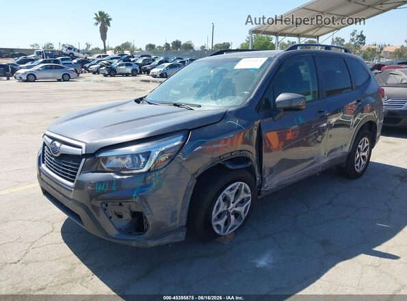 JF2SKAJC1LH438454 2020 SUBARU FORESTER Gray წინა მარცხენა ხედი სამი მეოთხედიდან