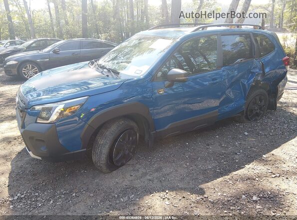 JF2SKAJC1RH414180 2024 SUBARU FORESTER Синий Передняя левая четверть