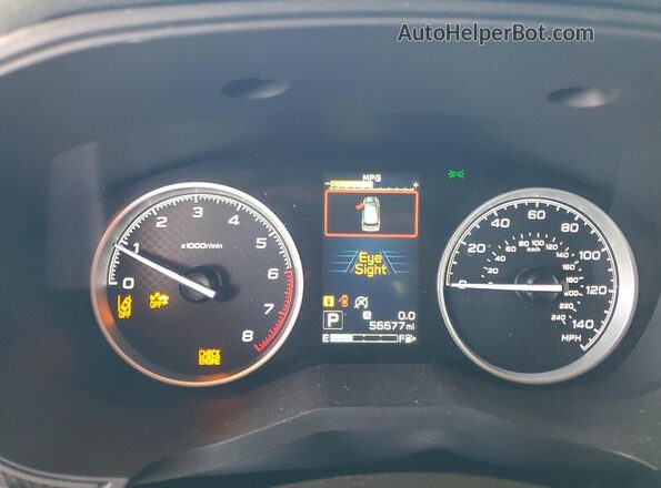 JF2SKAJC3LH438164 2020 SUBARU FORESTER Gray Սարքավորումների վահանակի տեսք