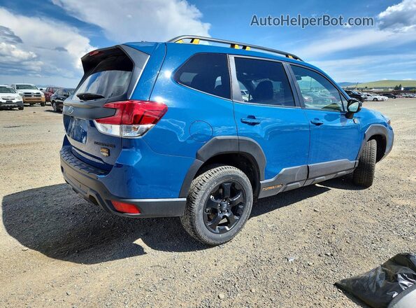 JF2SKAJC3RH529539 2024 SUBARU FORESTER Blue Задня права чверть