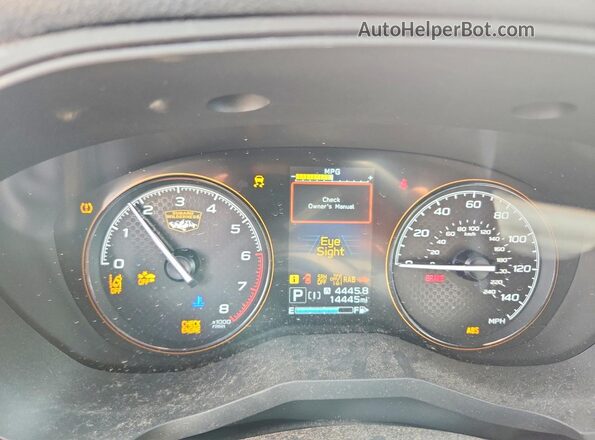 JF2SKAJC3RH529539 2024 SUBARU FORESTER Blue Вид щитка приладів