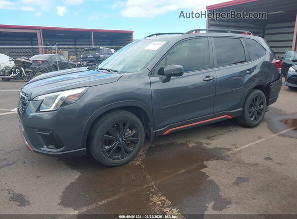 JF2SKAJC4NH512095 2022 SUBARU FORESTER Black Przód lewy