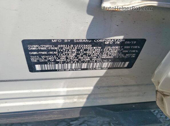 JF2SKAJC7LH430262 2020 SUBARU FORESTER White 