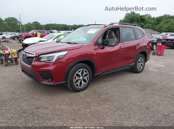 JF2SKAJC7MH460556 2021 SUBARU FORESTER Red Front left
