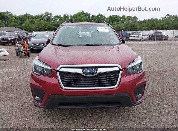 JF2SKAJC7MH460556 2021 SUBARU FORESTER Red Dashboard view