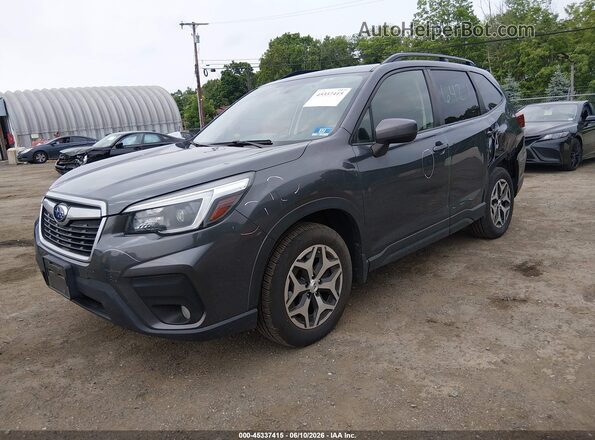 JF2SKAJC8MH440431 2021 SUBARU FORESTER Gray წინა მარცხენა ხედი სამი მეოთხედიდან