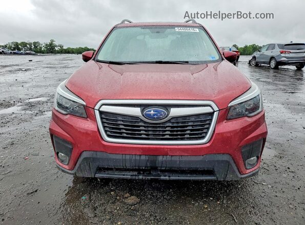 JF2SKAJC8MH504466 2021 SUBARU FORESTER Red წინა ხედი